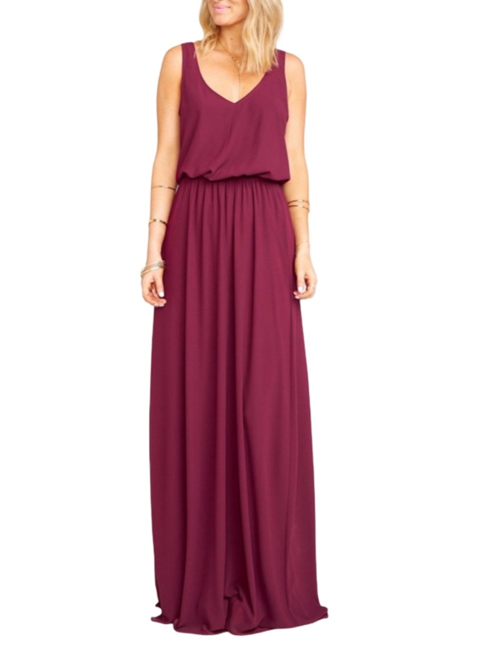 Show Me Your Mumu Kendall Maxi Dress XXS Merlot Whimsical Boho